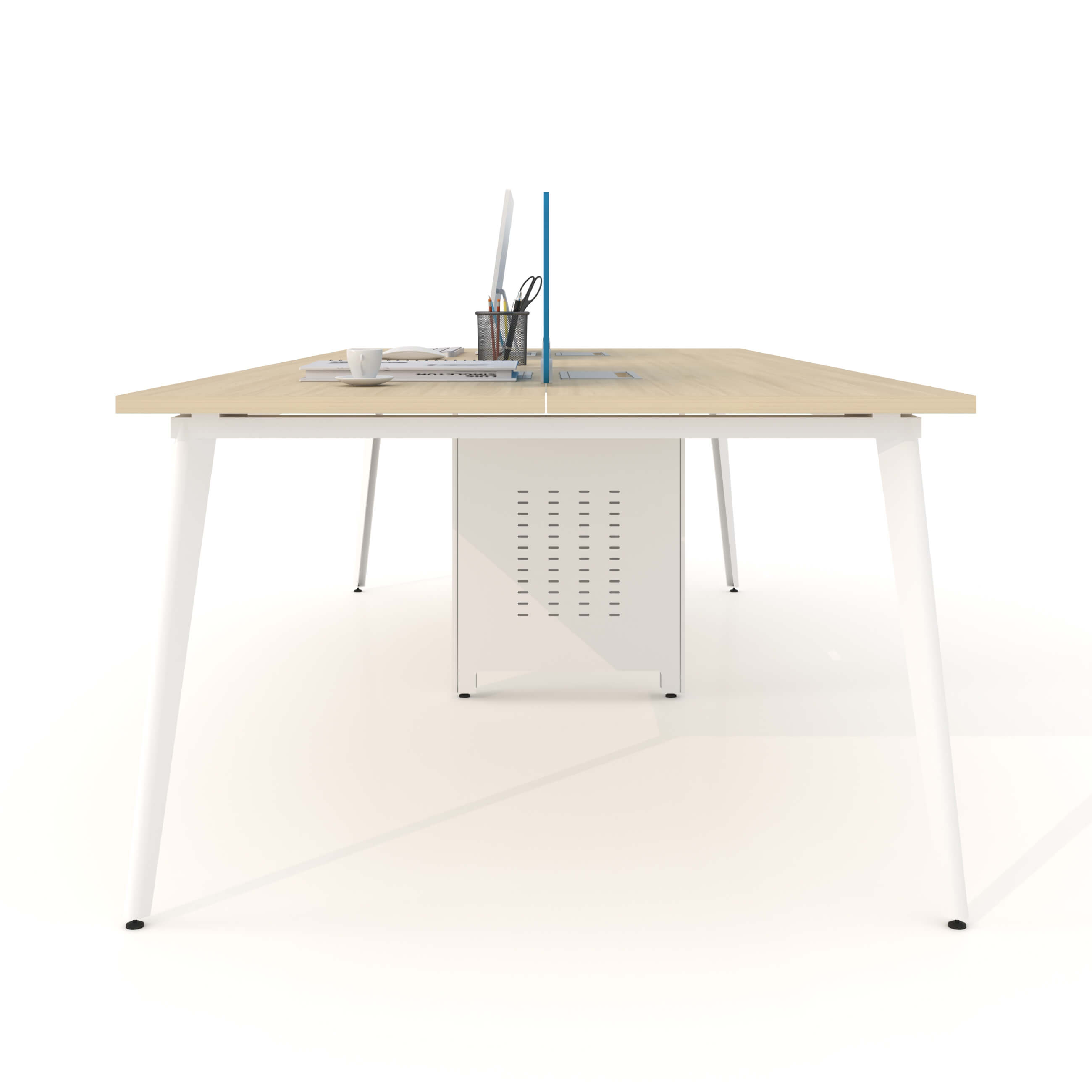 Table extensible en acier stable pour le bureau