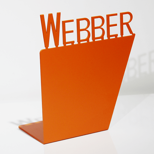 Serre-livres en métal avec logo WEBBER